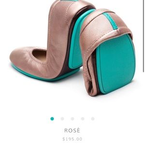 Rosé colored like new Tieks! Size 9